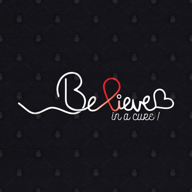 Believe- Heart Disease Gifts Heart Disease Awareness by AwarenessClub